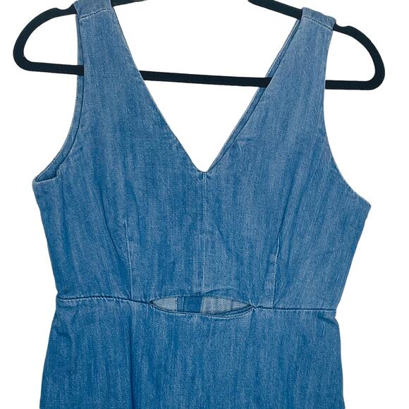 Vintage Y2k Design Lab Denim Dress With Cutout and Raw Hem Woman's Medium - Picture 3 of 4